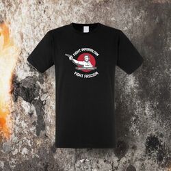 FIGHT IMPERIALISM,FIGHT FASCISM (CHE GUEVARA) T-SHIRT (Größen S-3XL)