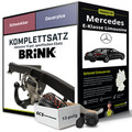Anhängerkupplung BRINK schwenkbar für MERCEDES E-Klasse Limousine +E-Satz Set