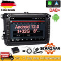 DAB++ 8" Autoradio Android 12.0 Carplay GPS Navi Für VW GOLF Passat Polo Tiguan