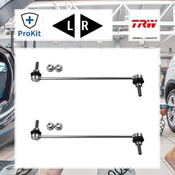 2x ORIGINAL® Quaro Stange/Strebe, Stabilisator Hinten, Links, Rechts für BMW 3
