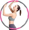Hula Hoop Reifen Bauchtrainer Fitness Ring Training Massage 8 Teilig verstellbar