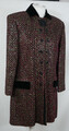 ST.JOHN Lange Luxus Jacke Blazer Glitzer Samt Bunt Elegant WOW Größe 38/40 TOP!