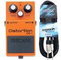 Boss DS-1 Distortion Pedal + Gitarrenkabel 3m