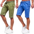 Chinohose Shorts Kurzhose Bermudas Hose Kurze Casual Basic Herren BOLF Classic