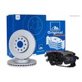 ATE Bremsscheiben + Bremsbeläge vorne für SKODA OCTAVIA VW GOLF CADDY AUDI A3