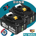 2x 8000mAh Akku Für Makita 18V 8.0Ah BL1860B BL1850B BL1840 BL1830B 18V Akku LED
