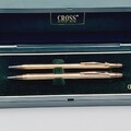 Vintage Cross 1501 klassischer Kugelschreiber & Bleistift 14k Rolled Gold  Köln 