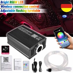 3M RGBW LED Sternenhimmel Auto Twinkle Meteor Lichtfaser Glasfaser Optik Remote