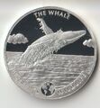 1 Oz Silber Kongo World`s Wildlife The Whale Wal 