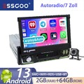7" Cam 64G Android 13 Autoradio Carplay 1DIN GPS NAVI Bluetooth FM/RDS WIFI USB
