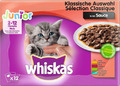 Whiskas Katzenfutter Junior – Klassische Auswahl in Sauce – 100 g (48er Pack) 