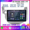 Carplay Für HONDA FIT JAZZ 2007-2013 Android13 Autoradio GPS Navi WIFI BT 2+64GB