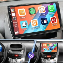 32G Android 13 Autoradio Für Toyota Aygo Citroen C1 Peugeot 107 Navi RDS WIFI BT