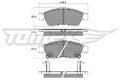 TOMEX Brakes Bremsbelagsatz, Scheibenbremse TX 16-08 für SUZUKI