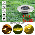 12LED Solarleuchte Bodenstrahler Außen IP65 Gartenleuchten Garten Solarlampen