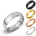 Ring aus Edelstahl Partnerringe Damenring Herrenring rose gold silber schwarz