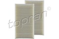 Filtersatz, Innenraumluft TOPRAN 502 114 Filtereinsatz Umluftfilter Pollenfilter