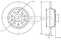 2x Bremsscheibe Hinterachse voll TX 71-37 TOMEX Brakes für AUDI SEAT SKODA VW