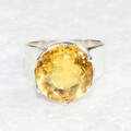 925 Sterlingsilber Citrin Ring Handmade Schmuck Geburtsstein Geschenk für Sie