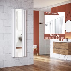 Design Röhren Heizkörper Bad Paneelheizkörper Vertikal Einlagig Doppellagig Weiß