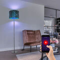 Standleuchte Stehleuchte Wohnzimmerlampe Smart RGB LED Textil Timer CCT dimmbar