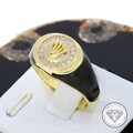 SONDERAKTION WERT 830,- Krone / Crown Siegel Ring 585 Gold 14k 14 KT in 63 XXYY