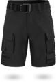 Herren Vinatge Shorts mit Gürtel Sommer-Bermuda Kurze Hose - Bio-Baumwolle S-5XL