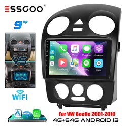 9" Android 13 Carplay Autoradio Für VW Beetle 2001-2010 GPS NAVIGATION RDS 4+64G