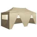 vidaXL Pavillon 3x6m Partyzelt Gartenzelt Faltpavillon Pop-Up Camping Zelt Creme