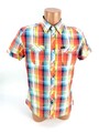 Lee Herren Hemd Gr. M  Bunt kariert kurzarm Shirt Freizeithemd Regular (14750)