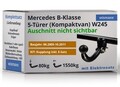 ANHÄNGERKUPPLUNG für Mercedes B-Klasse 05-11 starr GDW +7pol E-Satz BRINK