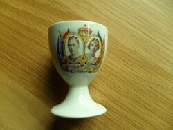 Eierbecher England 1937 Krönung George VI Royals Windsor Souvenir