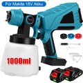 Elektro Farbsprühgerät Wandfarbe Spritzpistole 1000ml Farbsprühsystem Set DE