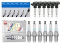 6x DELPHI Zündspule +6x NGK Zündkerze Laser Platinum für Porsche 911 Targa 996