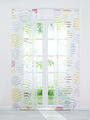 Voile Schiebegardinen 2er Set Flächenvorhang Transparent Vorhänge mit Klettband