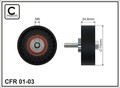 Umlenk-/Führungsrolle Keilrippenriemen CAFFARO 01-03 für MODELL SL MERCEDES PUCH