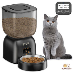 3L/4L Futterautomat Katze Hund Automatischer Futterspender Pet Feeder mit Timer