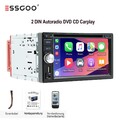 Doppel 2 DIN Carplay Autoradio Android Auto Bluetooth 5.0 CD DVD TF AM RDS 3 USB