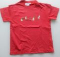 Esprit T-Shirt für Jungs Größe 104/110 in Koralle mit Label-Print 100%Baumwolle
