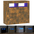 Sideboard Kommode Highboard mit RGB-LED-Leuchte Schrank Anrichte Beistellschrank