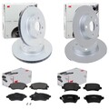 NK BREMSSCHEIBEN + BELÄGE VORNE+HINTEN passend für OPEL CORSA C Bj. 2000 - 2006