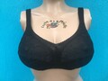 petite fleur Entlastungs - BH ohne Bügel schwarz mit Spitze Gr. 90 C NEU (4567)