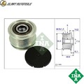 GENERATORFREILAUF 535 0012 10 FÜR VW CALIFORNIA/T5/Camper TOURAN/VAN CADDY/Box  