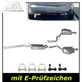Auspuff Set für AUDI A4 + Avant + Cabrio (B6 B7) 1.8 T Turbo 20V Auspuffanlage