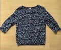 Sommerliche Bluse von Esprit Shirt Gr. 38 M blau weiß blumen top Zustand