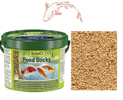 Tetra Pond Sticks 10 L Hauptfutter für die tägliche Fütterung aller Teichfische