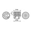 ORIGINAL® Ava Quality Cooling Innenraumgebläse für Ford FOCUS II Turnier