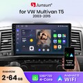 für VW T5 Multivan Transporter DAB+ BT Autoradio CarPlay Navi Android 14 2+64GB