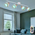 RGB LED Decken Leuchte Fernbedienung Spot Leiste verstellbar Käfig Lampe dimmbar