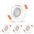 4-12X LED Einbaustrahler ultra flach 5W Set Einbau Spots Leuchte Rund Weiß 230V